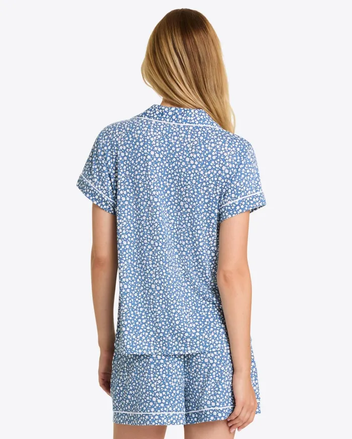 Draper James Sara Pajama Set In Popcorn Ditsy Floral Women Lounge and Pajamas