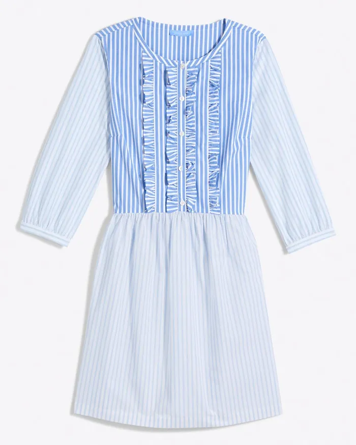 Draper James Wanda Dress In Mixed Stripe Women Dresses