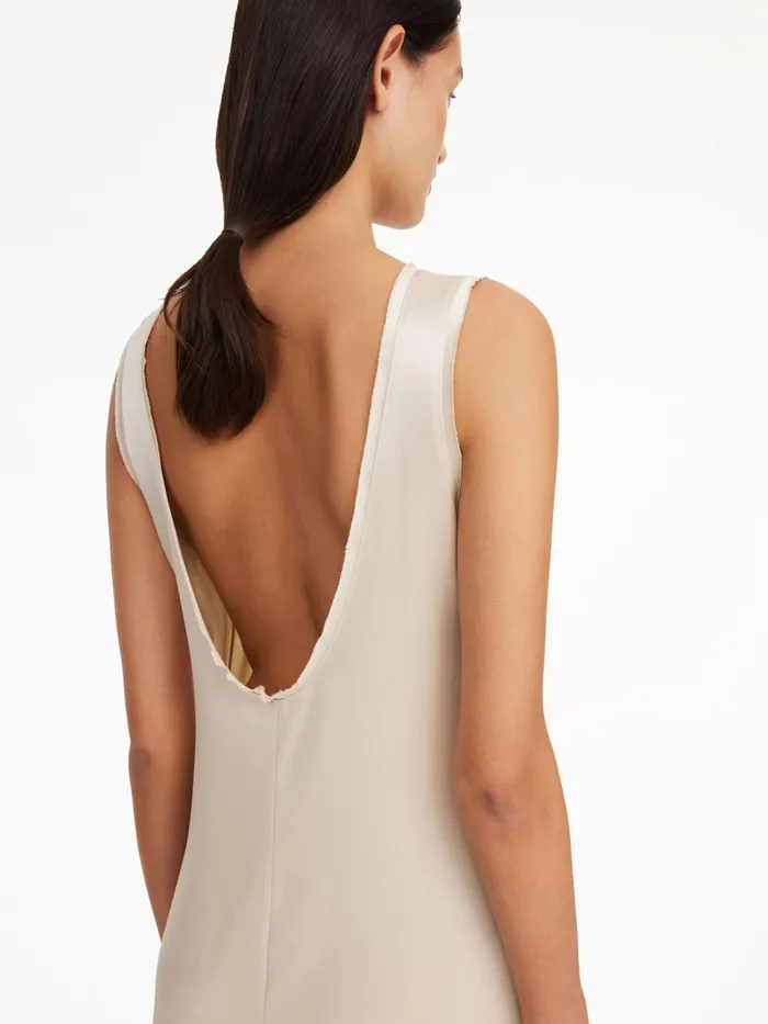 Dresses Women By Malene Birger Audette Maxi Dress Oyster Gray