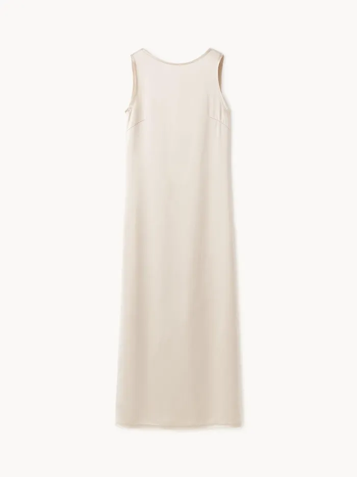 Dresses Women By Malene Birger Audette Maxi Dress Oyster Gray