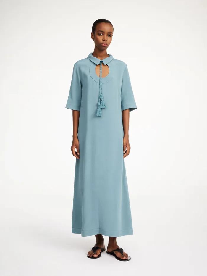Dresses Women By Malene Birger Brinney Maxi Dress Cool Water