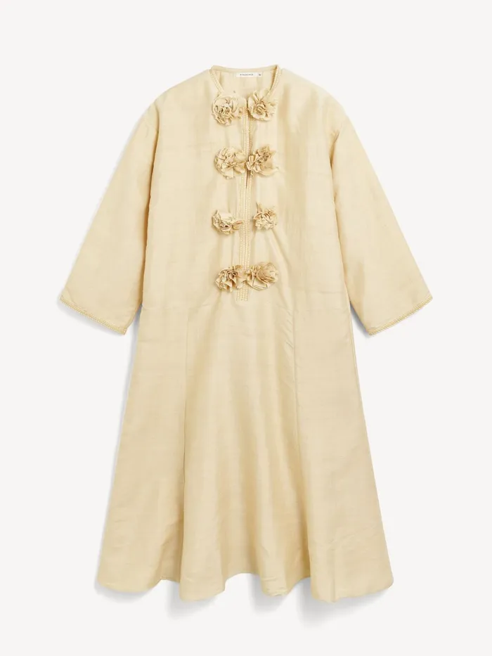 Dresses Women By Malene Birger Cicelia Silk Maxi Dress Sea Mist