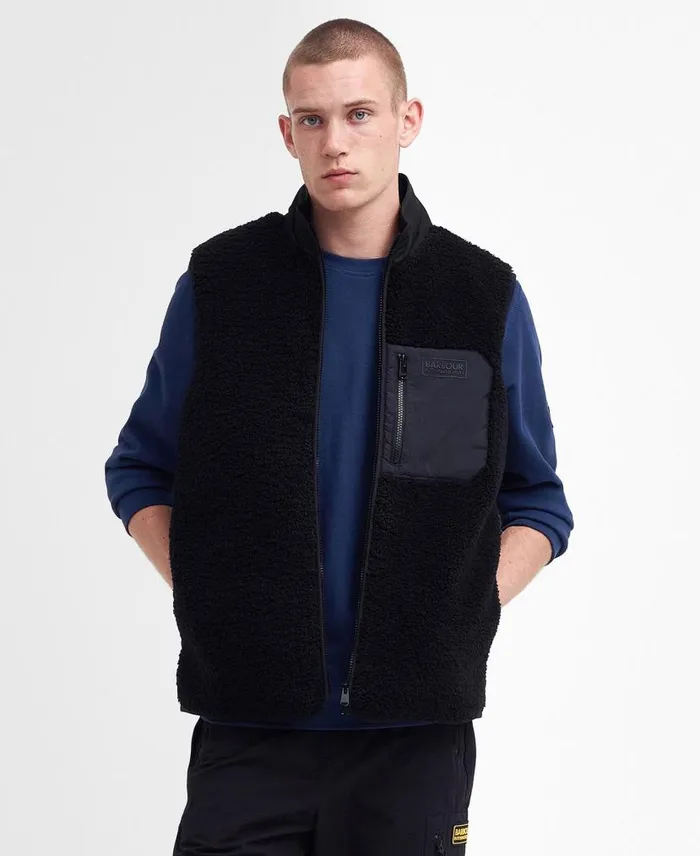 Eastfield Fleece Gilet Fossil Men Barbour Fleeces