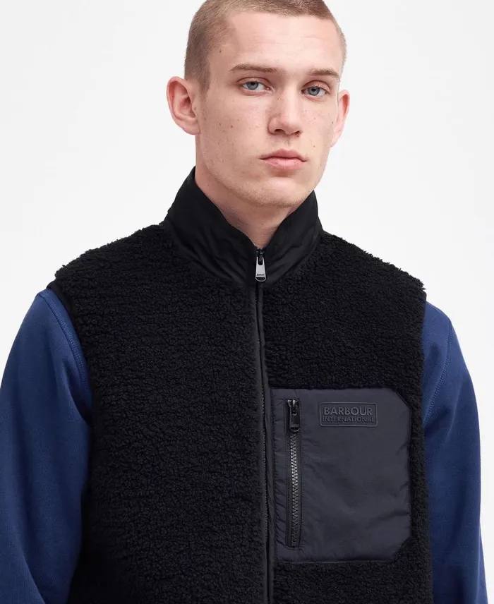 Eastfield Fleece Gilet Fossil Men Barbour Fleeces