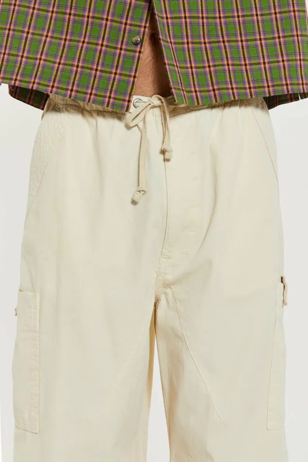 Ecru Parachute Cargo Pants White Men Jaded London Parachute Pants Ecru Parachute Cargo Pants White Men Jaded London Parachute Pants