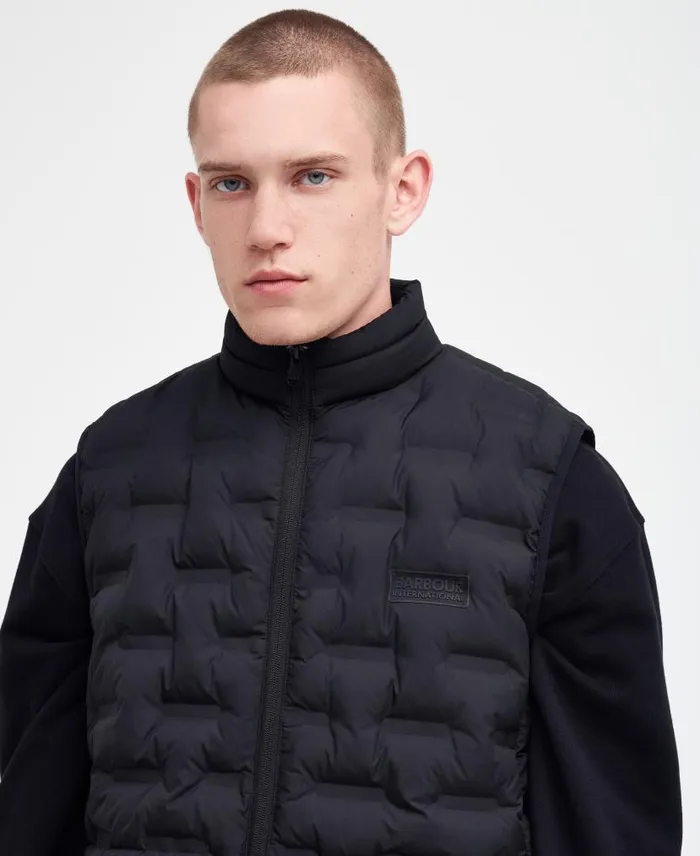 Edge Gilet Washed Cobalt Men Barbour Gilets and Liners