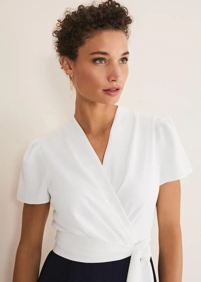 Eloise Wide Leg Jumpsuit Ivorynavy Women Phase Eight Dresses