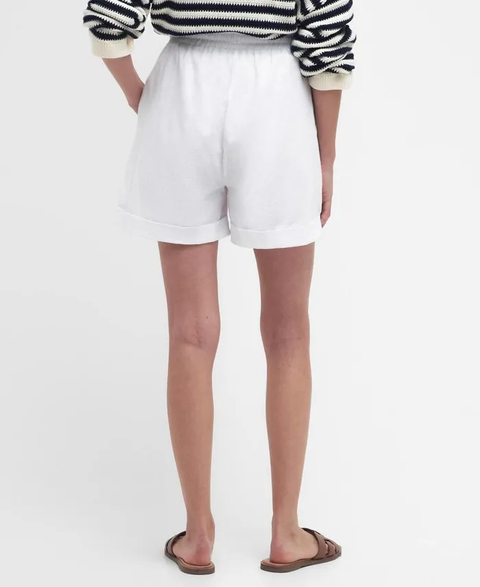 Elsden Shorts Classic White Women Barbour Trousers and Shorts