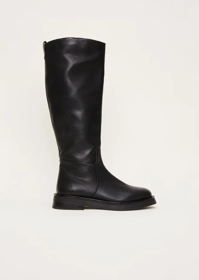 Flat Knee High Boot Black Women Phase Eight Boots