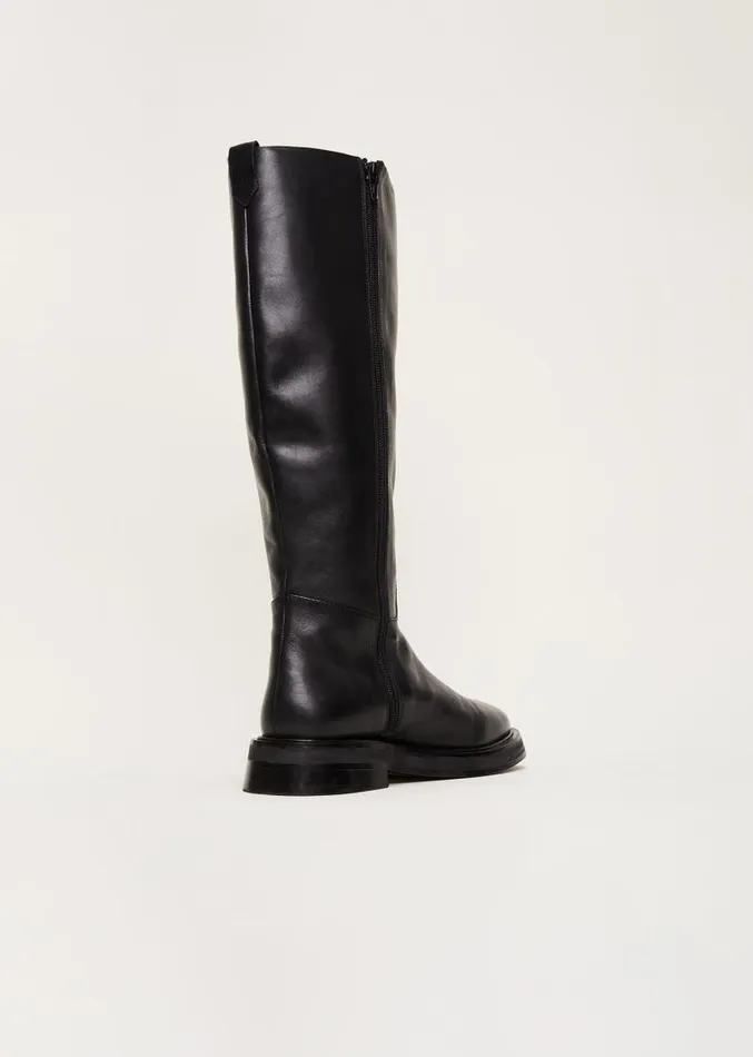 Flat Knee High Boot Black Women Phase Eight Boots
