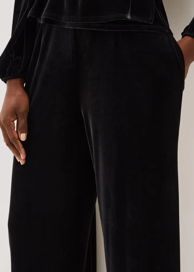 Florentine Velvet CoOrd Trousers Black Women Phase Eight Trousers