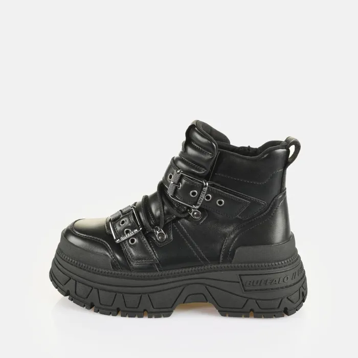 Fusion Hike Mid Black Buffalo Boots and AnkleBoots