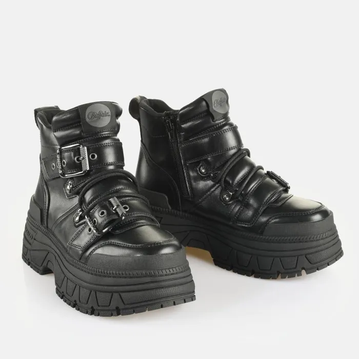 Fusion Hike Mid Black Buffalo Boots and AnkleBoots Fusion Hike Mid Black Buffalo Boots and AnkleBoots
