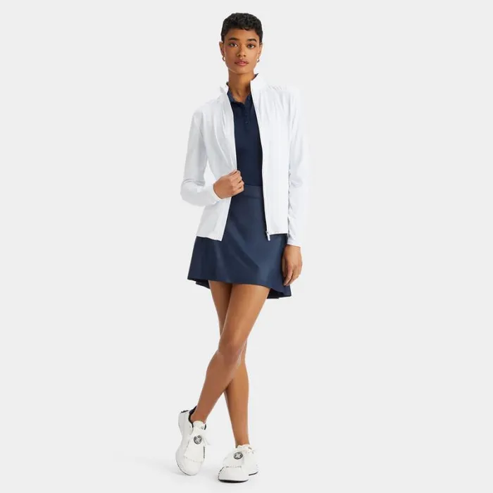 GFORE FEATHERWEIGHT SILKY TECH NYLON FULL ZIP MID LAYER Snow Women Mid Layers