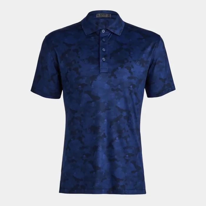 GFORE ICON CAMO TECH JERSEY MODERN SPREAD COLLAR POLO Blueprint Men Polos and Shirts