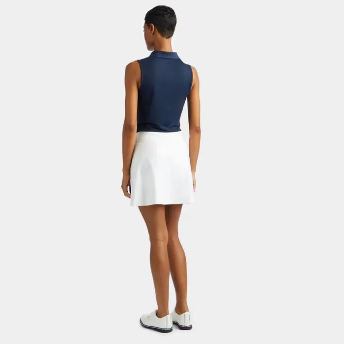 GFORE PLEATED COLLAR TECH PIQU SLEEVELESS POLO Twilight Women Polos
