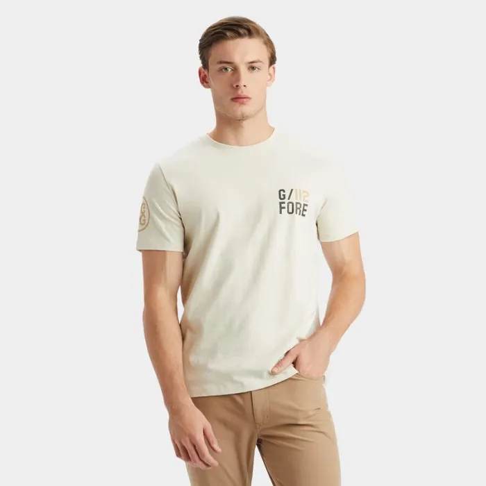 GFORE SHOTS COTTON TEE Stone Men Hoodies and Tees