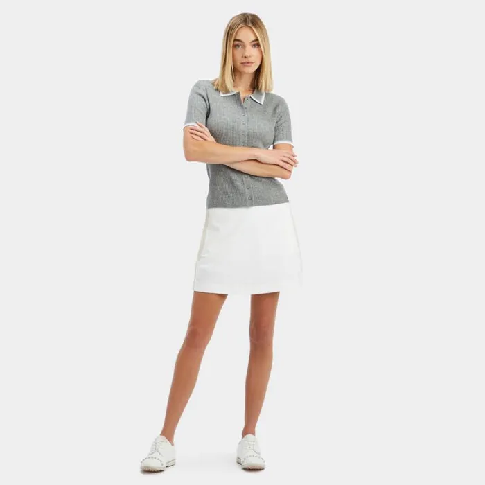 GFORE SIDE PANEL 4WAY STRETCH TWILL SKORT Snow Women Skorts and Dresses
