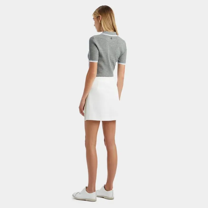 GFORE SIDE PANEL 4WAY STRETCH TWILL SKORT Snow Women Skorts and Dresses