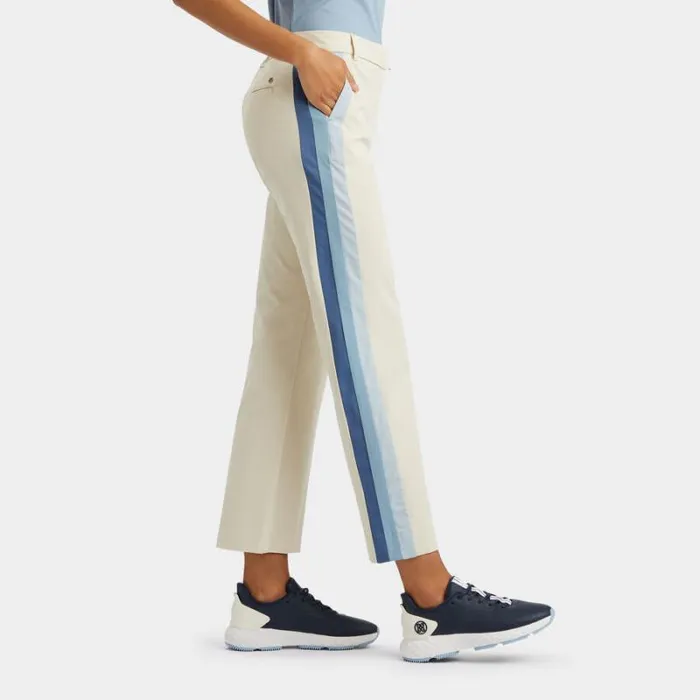 GFORE SIDE STRIPE STRETCH TECHNICAL TWILL TROUSER Stone Women Pants
