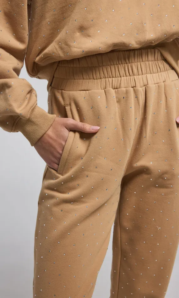 Generation Love Clothing Pants Ruel Crystal Sweatpants Camelclear 8211 Women