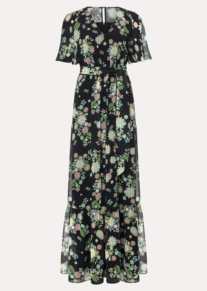 Georgie Floral Tiered Maxi Dress Navymulti Women Phase Eight Dresses