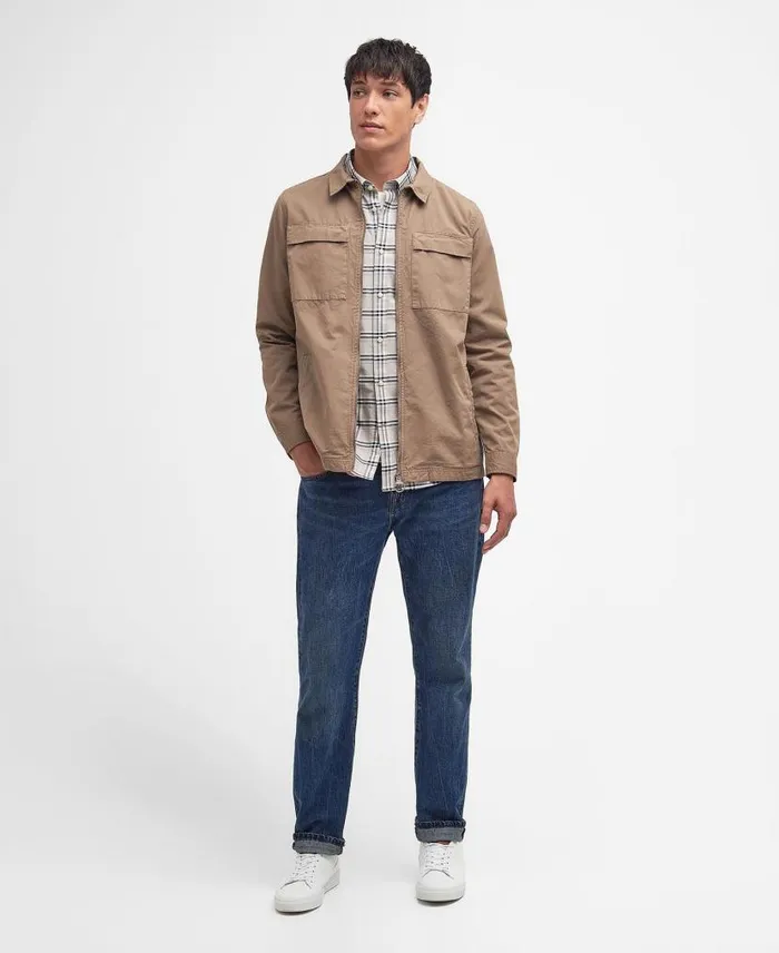Glendale Overshirt Dusty Green Men Barbour Overshirts
