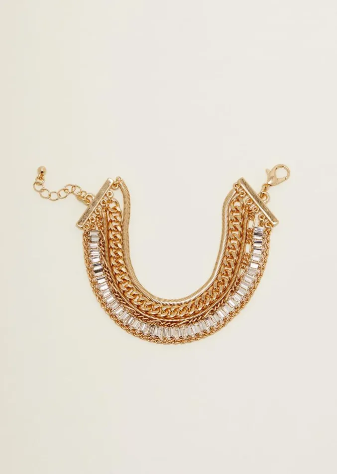 Gold Multi Chain Bracelet Gold Women Phase Eight Jewellery