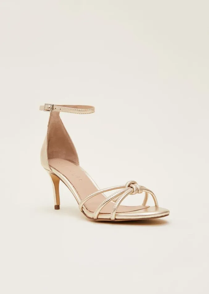 Gold Open Toe Heels Gold Women Phase Eight Occasion Shoes