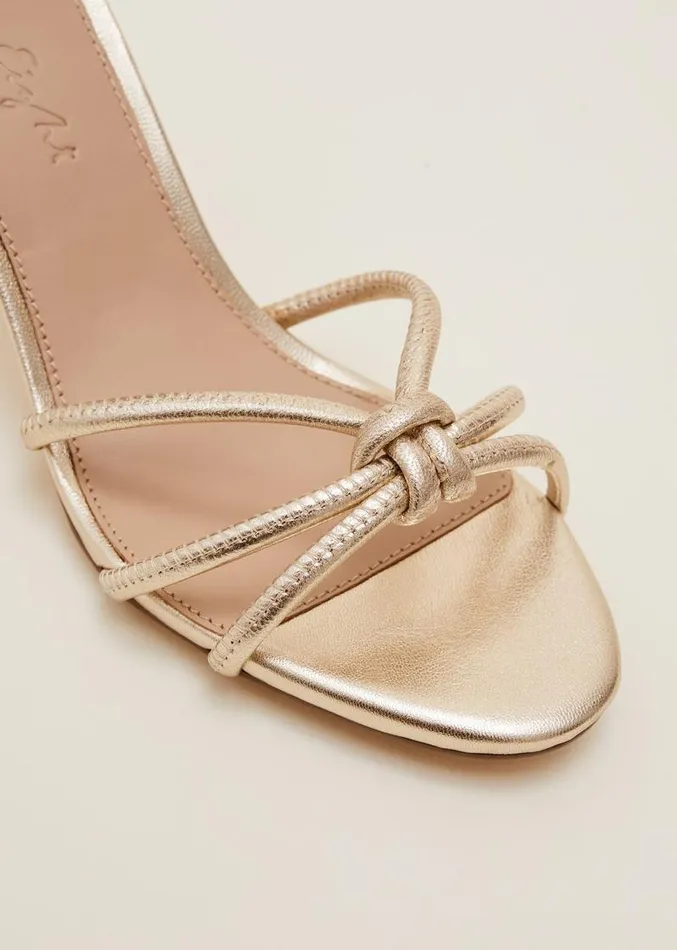 Gold Open Toe Heels Gold Women Phase Eight Occasion Shoes