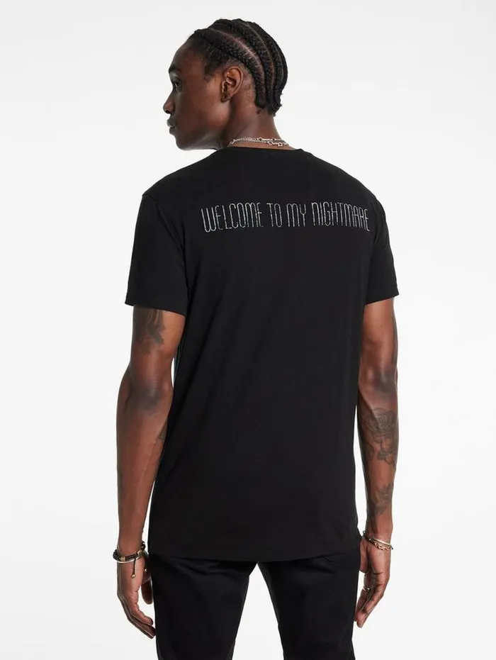 Graphic Tees Men John Varvatos ALICE COOPER TOP HAT TEE Black