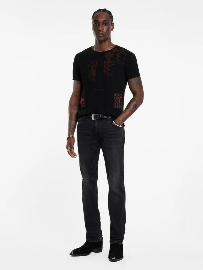 Graphic Tees Men John Varvatos PATCH TEE Black