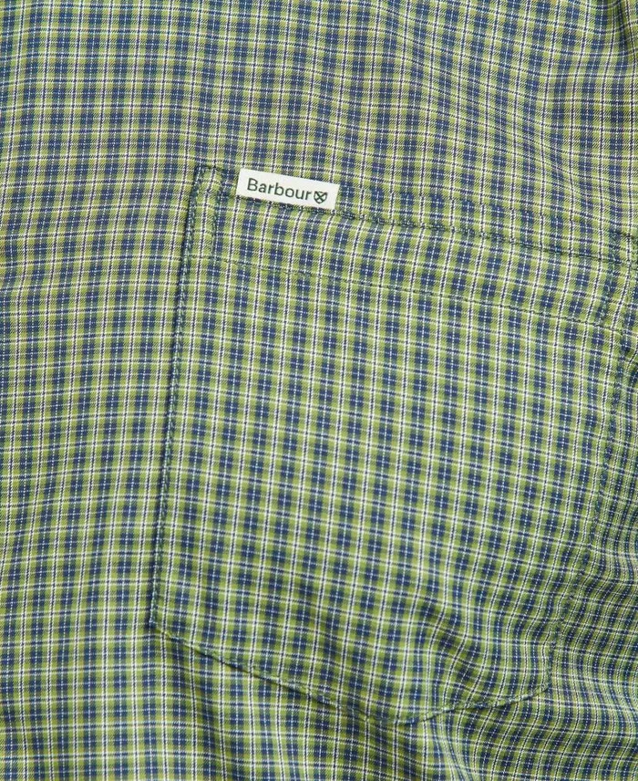 Grove Tailored LongSleeved Shirt Navy Men Barbour Shirts