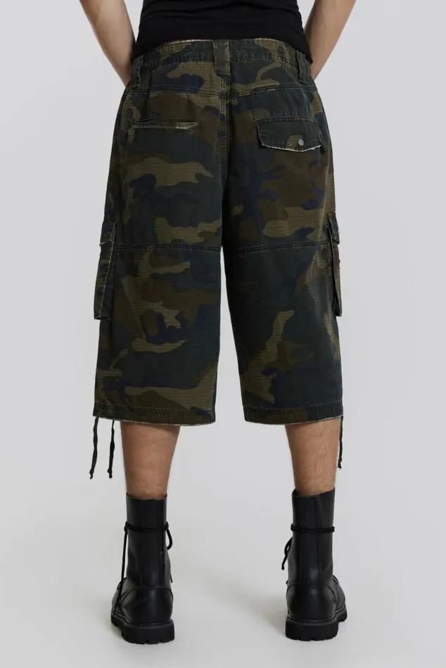 Guerilla Short Green Men Jaded London Shorts and Jorts