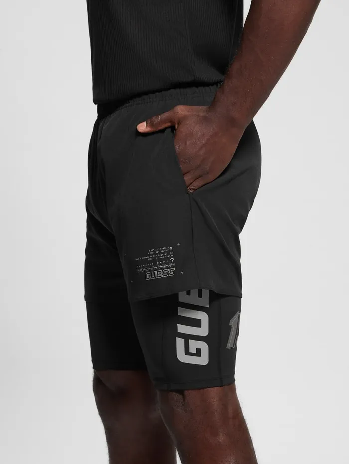GUESS Activewear Birnin Shorts Black 8211 Men