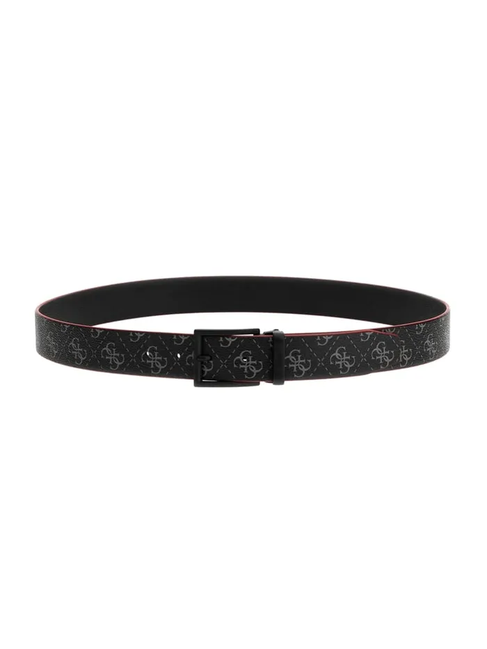 GUESS Belts Reversible FauxLeather Belt Black 8211 Men
