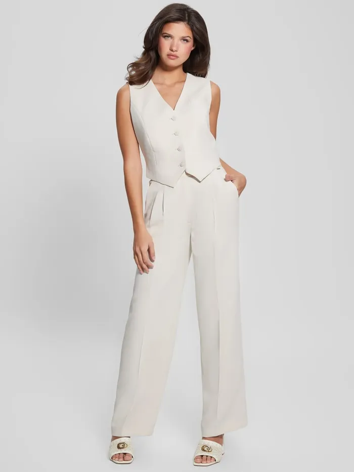GUESS Bottoms Adele Pants White 8211 Women