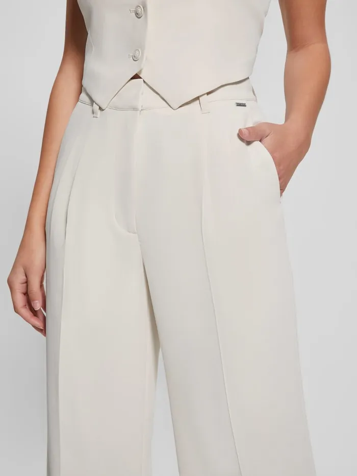 GUESS Bottoms Adele Pants White 8211 Women