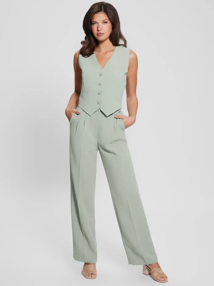 GUESS Bottoms Adele Pants White 8211 Women