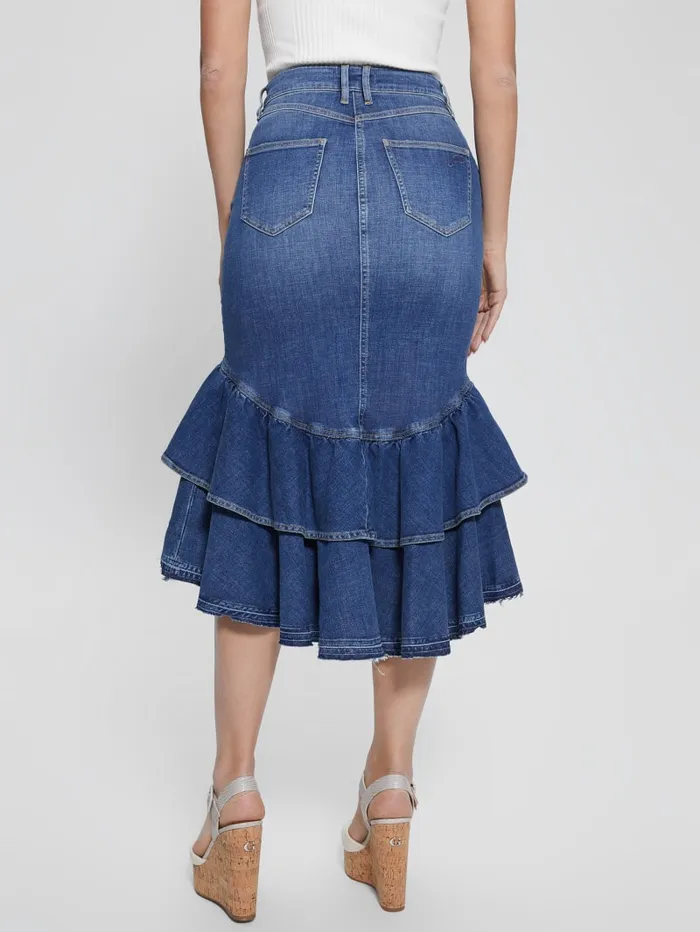 GUESS Bottoms Eco Marina Denim Skirt Blue 8211 Women