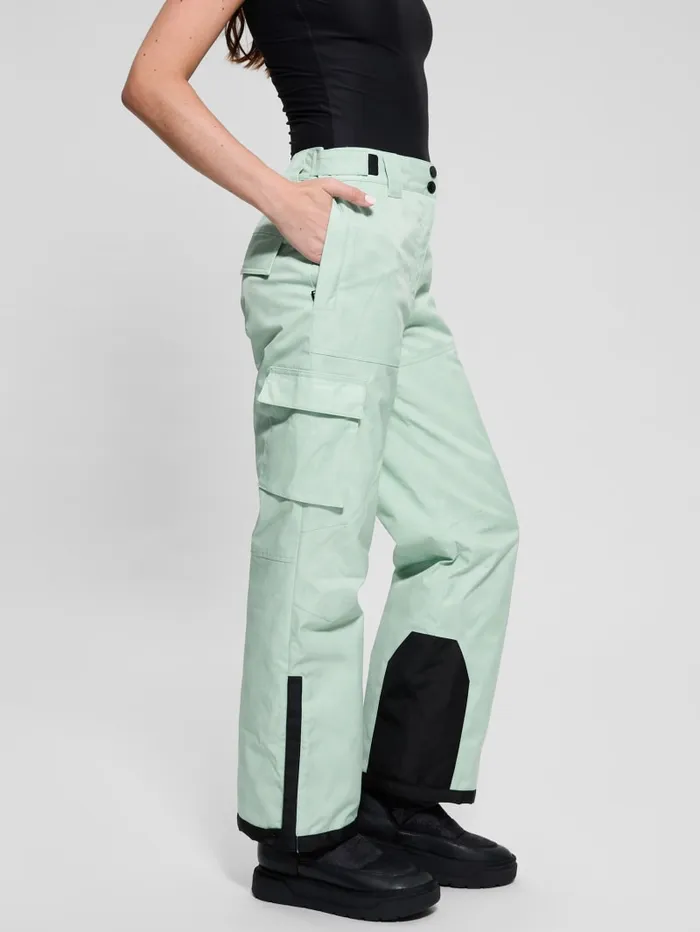 GUESS Bottoms Eco Peony Cargo Pants Green 8211 Women
