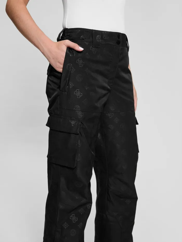GUESS Bottoms Eco Peony Cargo Pants Green 8211 Women