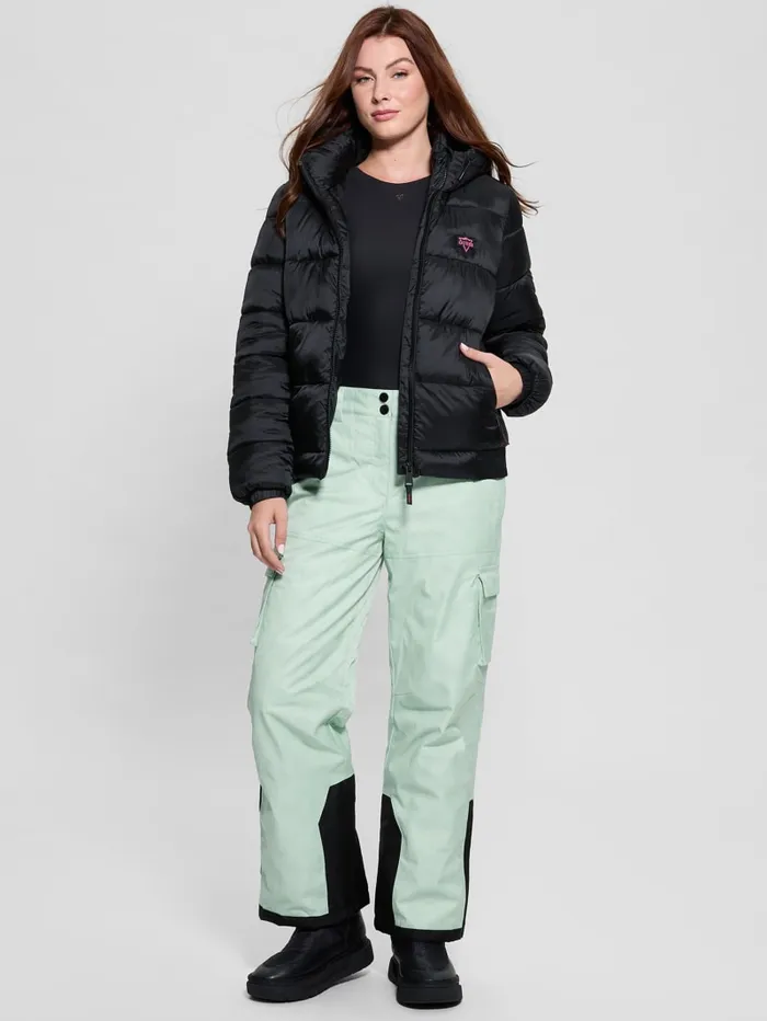 GUESS Bottoms Eco Peony Cargo Pants Green 8211 Women