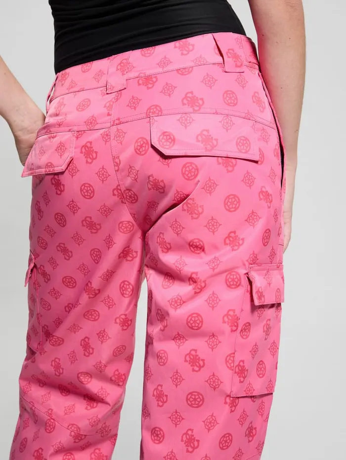 GUESS Bottoms Eco Peony Cargo Pants Green 8211 Women