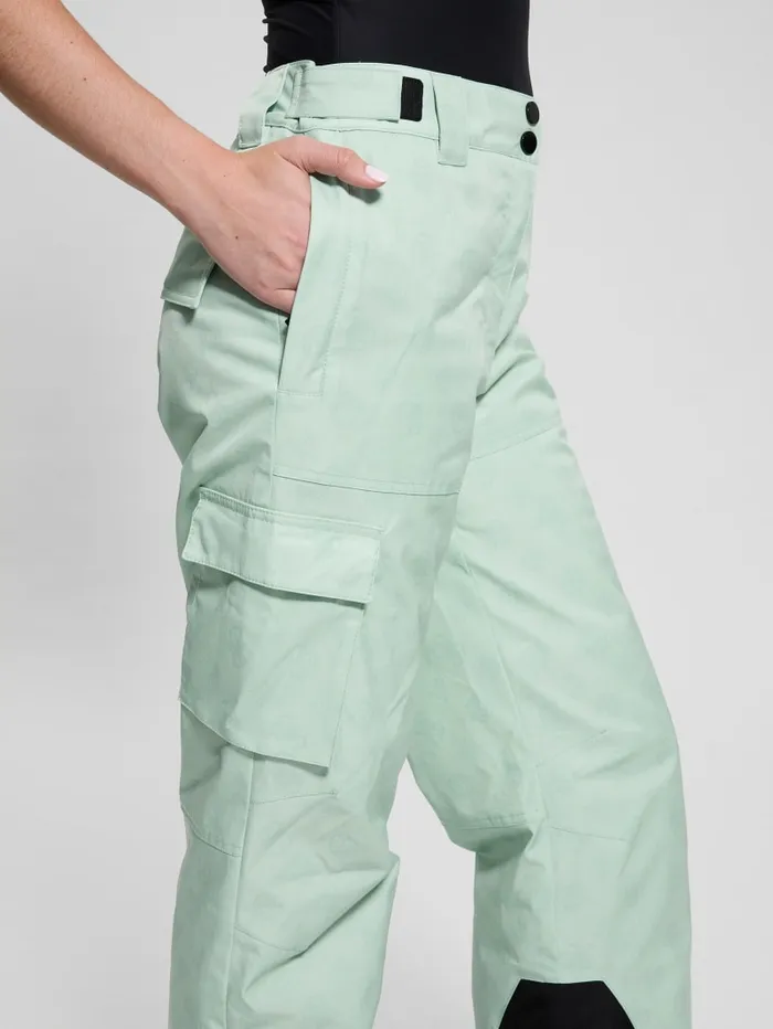 GUESS Bottoms Eco Peony Cargo Pants Green 8211 Women