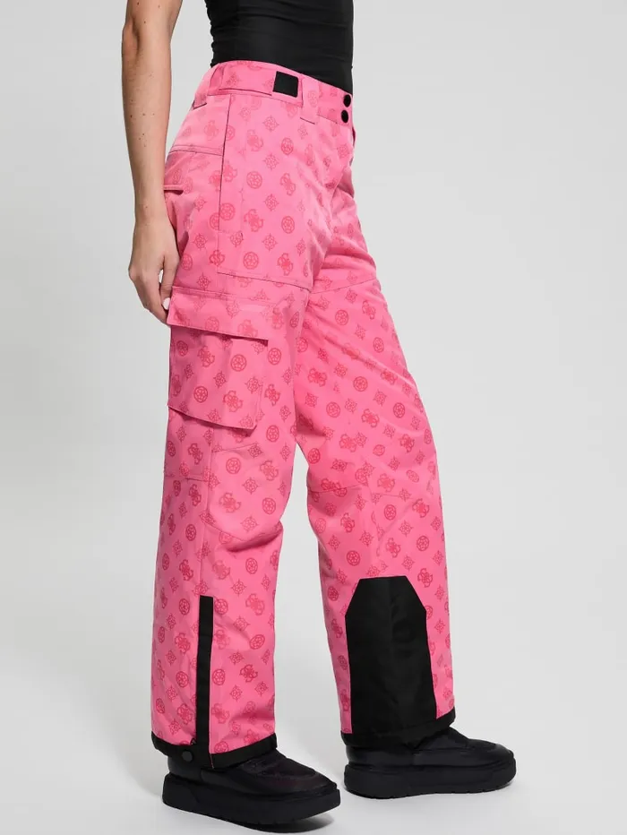 GUESS Bottoms Eco Peony Cargo Pants Green 8211 Women