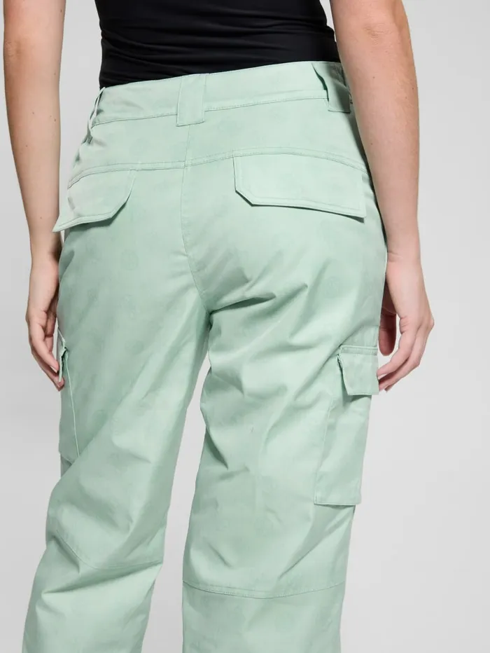 GUESS Bottoms Eco Peony Cargo Pants Green 8211 Women