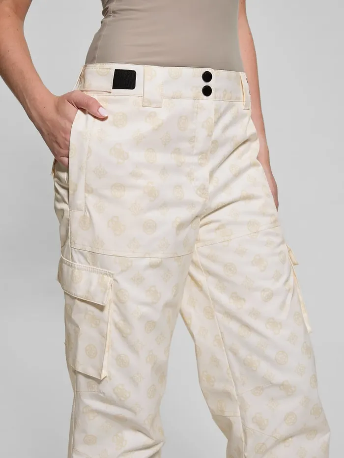 GUESS Bottoms Eco Peony Cargo Pants Green 8211 Women