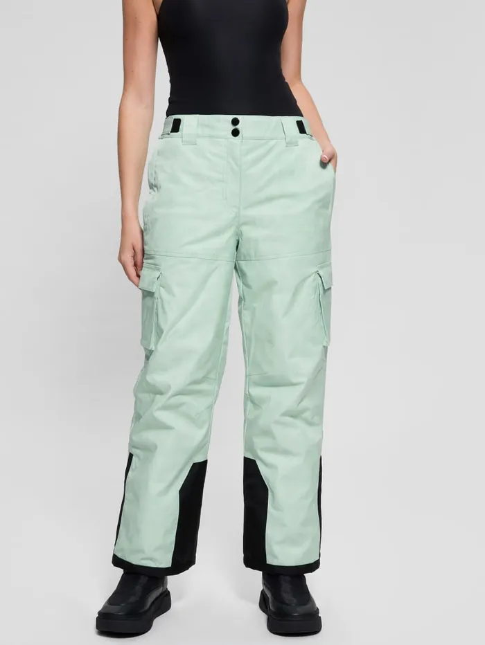 GUESS Bottoms Eco Peony Cargo Pants Green 8211 Women