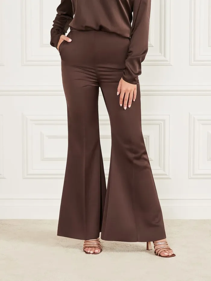 GUESS Bottoms Kellis Flare Pant Brown 8211 Women